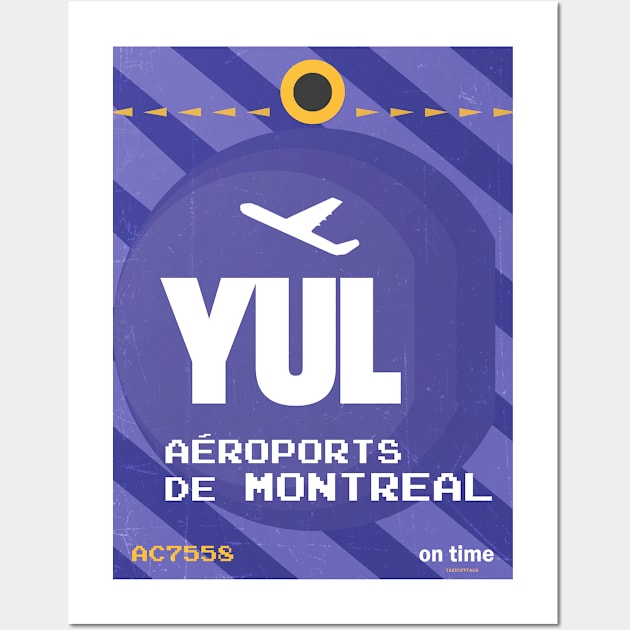 YUL Aeroports de Montreal Wall Art by Woohoo